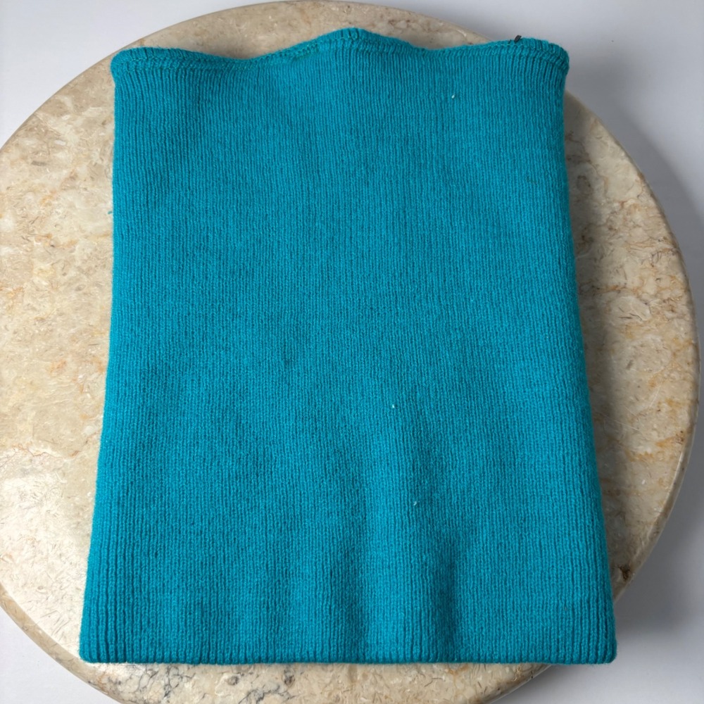 Vintage Bombardier Ski-Doo Neck Gaiter One Size Teal Blue Knit EUC‎